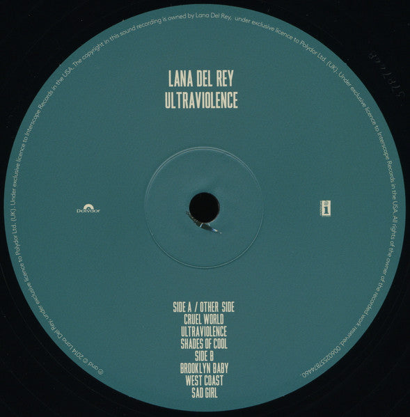 Lana Del Rey - Ultraviolence Vinyl 2LP (Used)