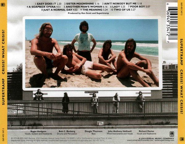 Supertramp – Crisis? What Crisis? (US) CD