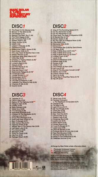 Marc Bolan & T.Rex - 20th Century Superstar Box Set 4CD