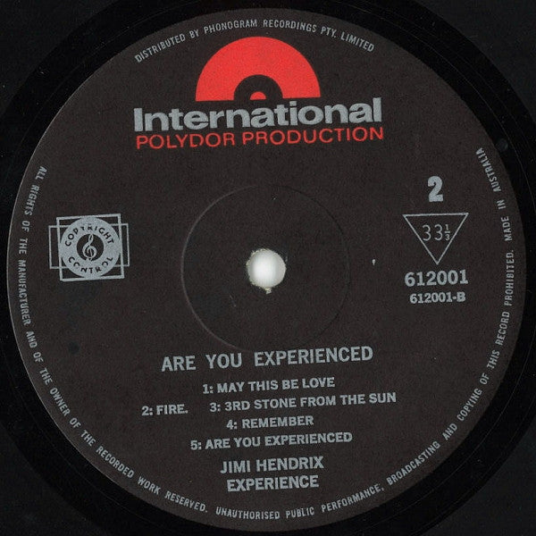 Jimi Hendrix Experience - Are You Experienced Vinyl LP (Used)