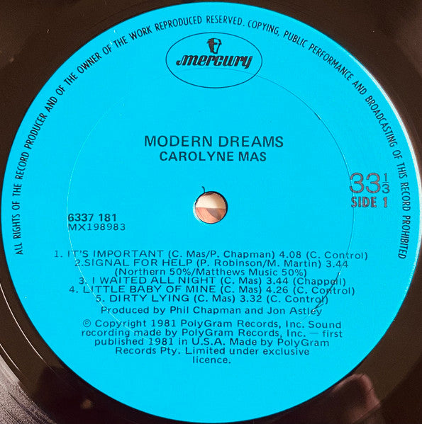 Carolyne Mas - Modern Dreams Vinyl LP (Used)