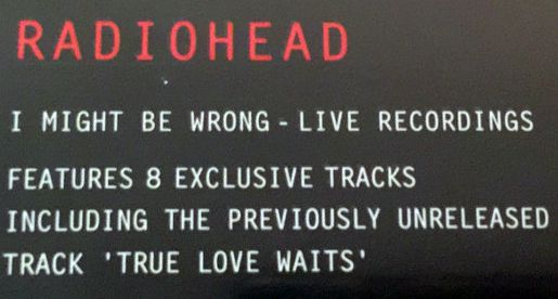 Radiohead - I Might Be Wrong Live Recordings Vinyl LP (Used)
