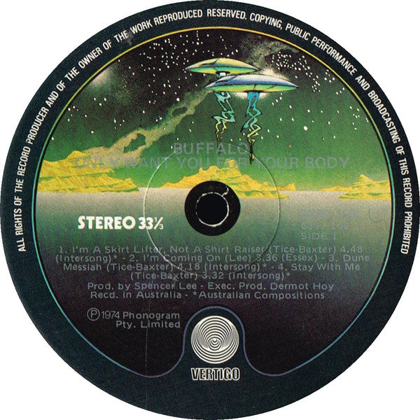 Buffalo - Only Want You For Your Body Vinyl LP (Used)