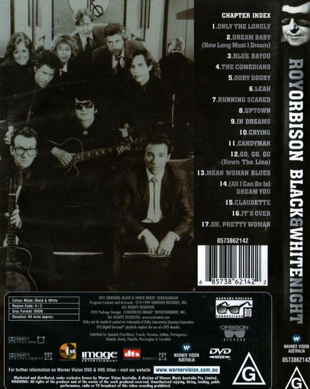 Roy Orbison - Black & White Night DVD
