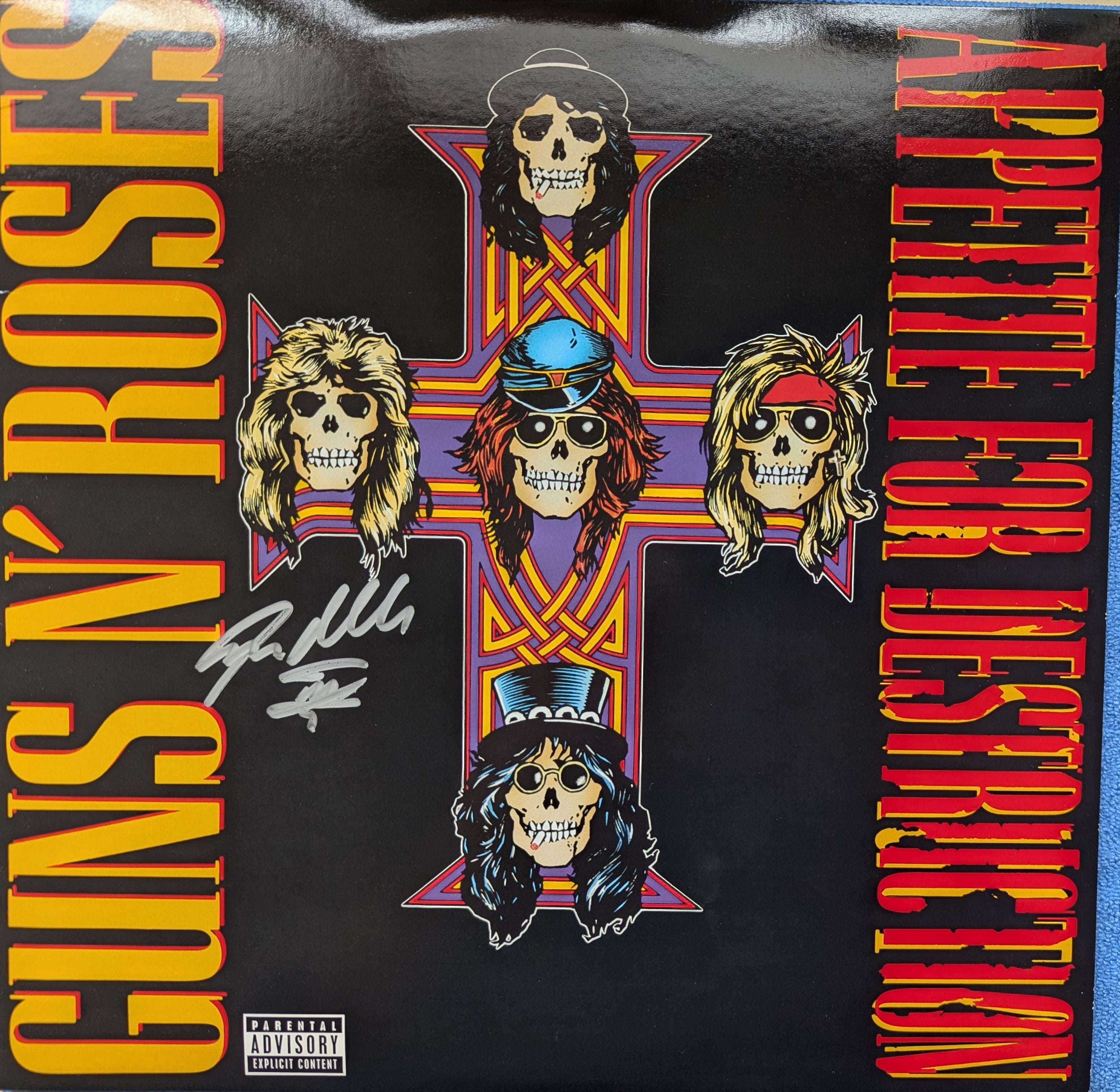 Guns N' Roses - Appetite For Destruction Autographed Vinyl LP (Used)
