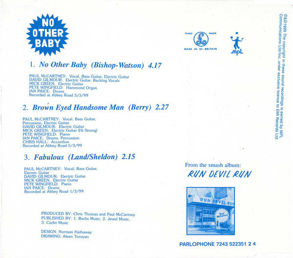 Paul McCartney - No Other Baby CD Single