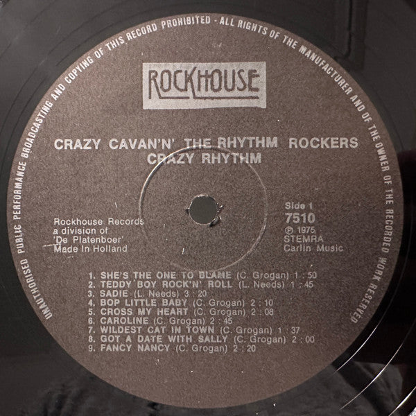 Crazy Cavan And Rhythm Rockers - Crazy Rhythm Vinyl LP (Used)