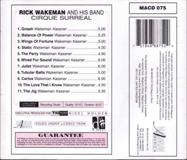 Rick Wakeman & His Band - Cirque Surreal CD