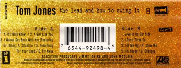 Tom Jones – The Lead & How To Swing It Cassette Tape