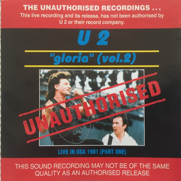 U2 - Gloria (Vol. 2) Unauthorised CD