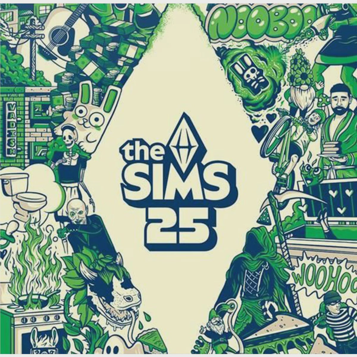 Soundtrack - The Sims 25th Anniversary Soundtrack Clear Coloured Vinyl 2LP