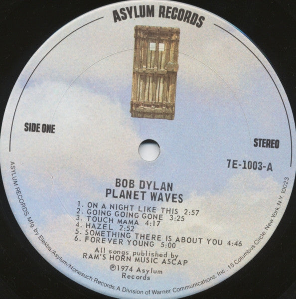 Bob Dylan - Planet Waves US Pressing Vinyl LP (Used)