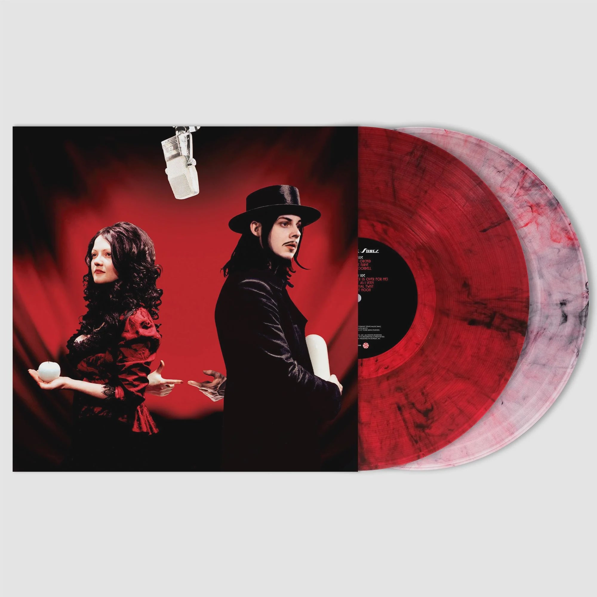 White Stripes - Get Behind Me Satan Wispy Red & White Coloured Vinyl LP