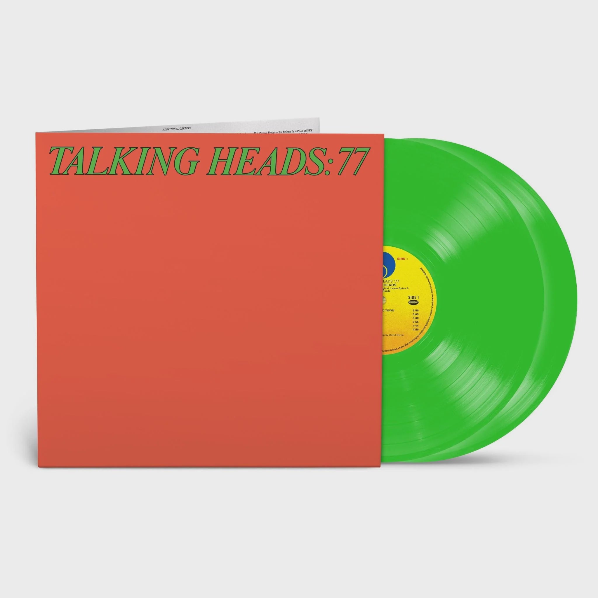 Talking Heads - Talking Heads: 77 Limited Green Transparent Coloured Vinyl 2LP
