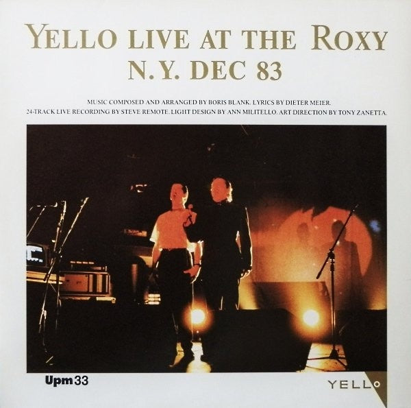 Yello - Live At The Roxy N.Y. Dec 83 Vinyl LP (Used)