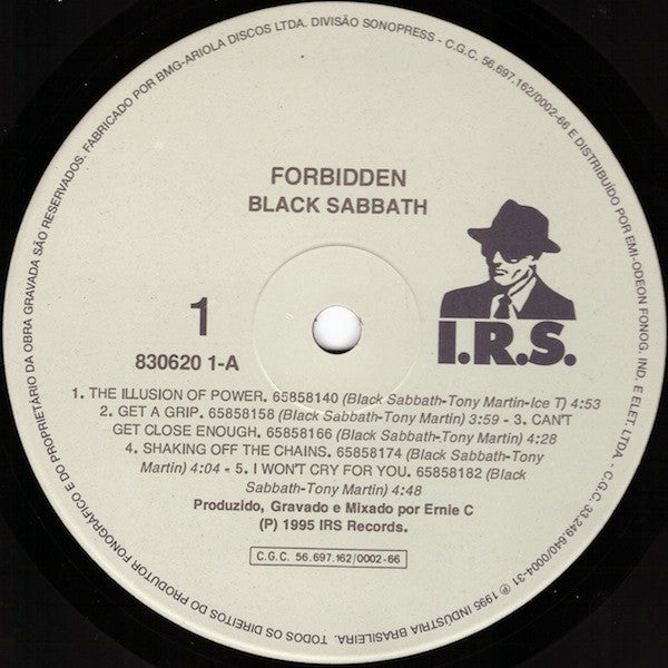 Black Sabbath - Forbidden Vinyl LP (Used)