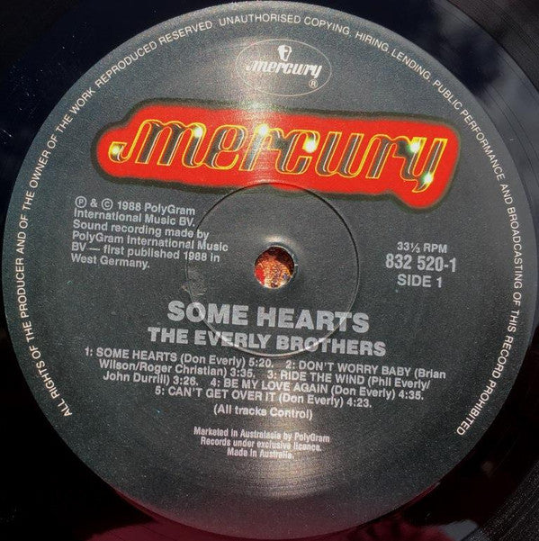 Everly Brothers - Some Hearts... Vinyl LP (Used)
