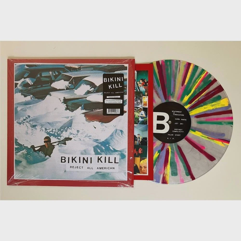 Bikini Kill - Reject All American (30th Anniversary) Rainbow Splatter Coloured Vinyl LP