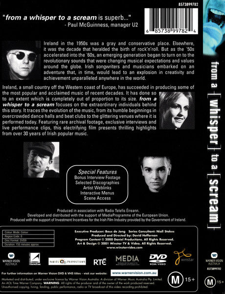 Various – From A Whisper To A Scream (The Living History Of Irish Music) DVD