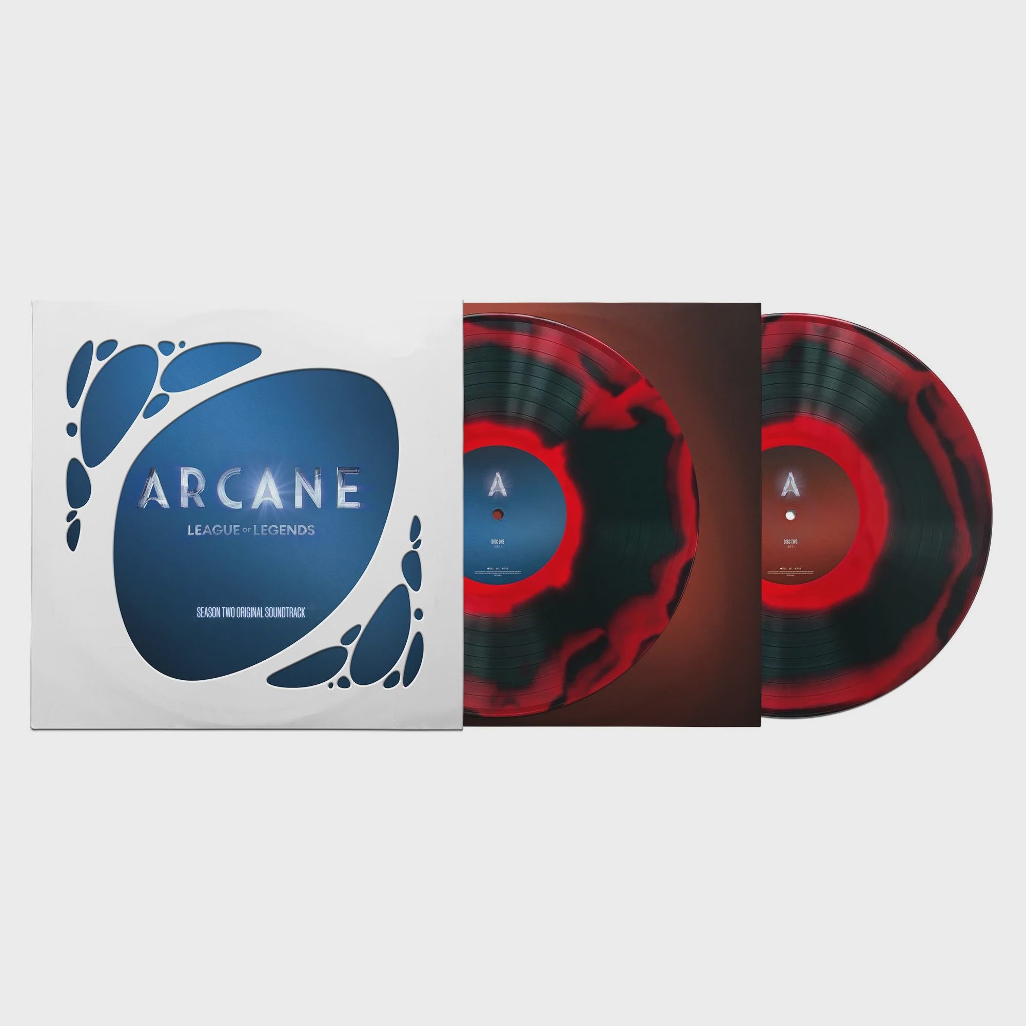 Soundtrack - Arcane League Of Legends: Season 2 Red / Dark Green Marble Coloured Vinyl 2LP