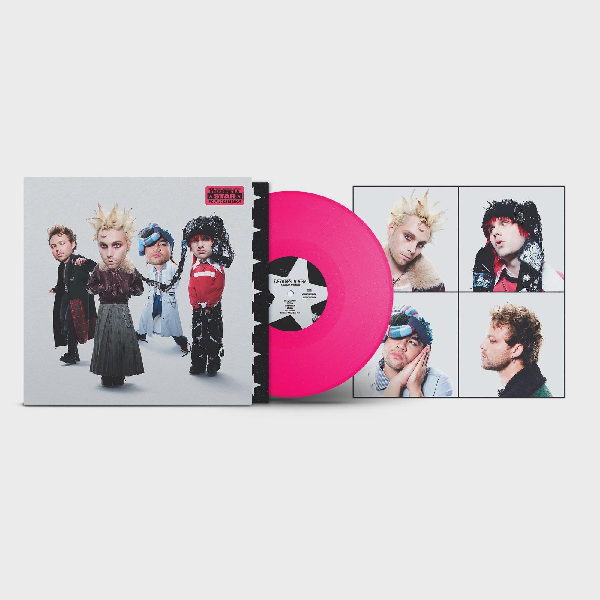5 Seconds Of Summer - Everyone's A Star! Pink Glitter Coloured Vinyl LP