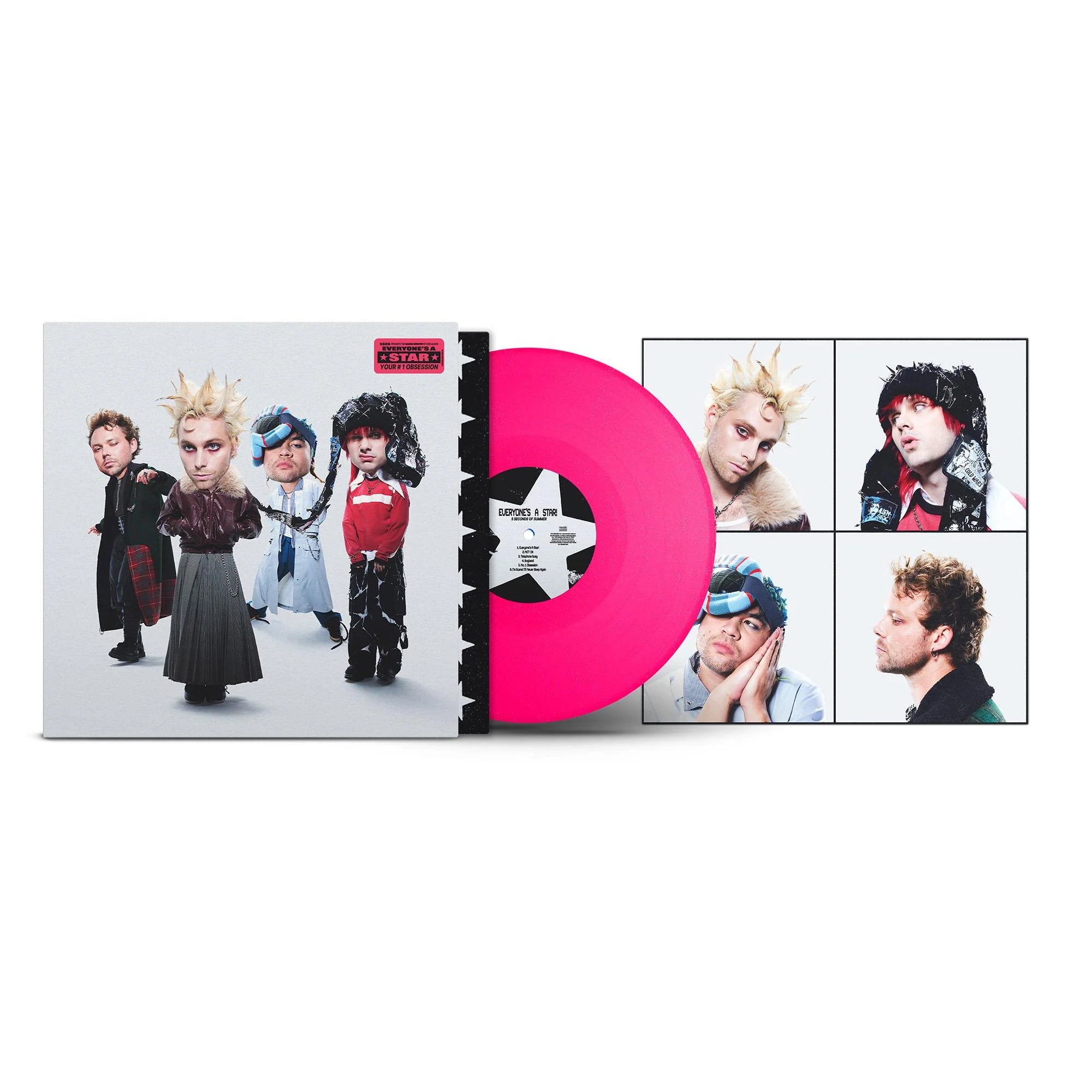 5 Seconds Of Summer - Everyone's A Star! Pink Glitter Coloured Vinyl LP