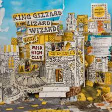 King Gizzard & The Lizard Wizard W/ Mild High Club - Sketches Of Brunswick East Yellow With Blue Splatter Coloured Vinyl LP