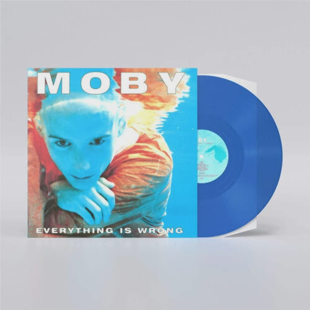 Moby - Everything Is Wrong Blue Coloured Vinyl LP