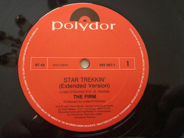 Firm - Star Trekkin' 12" Vinyl Single (Used)