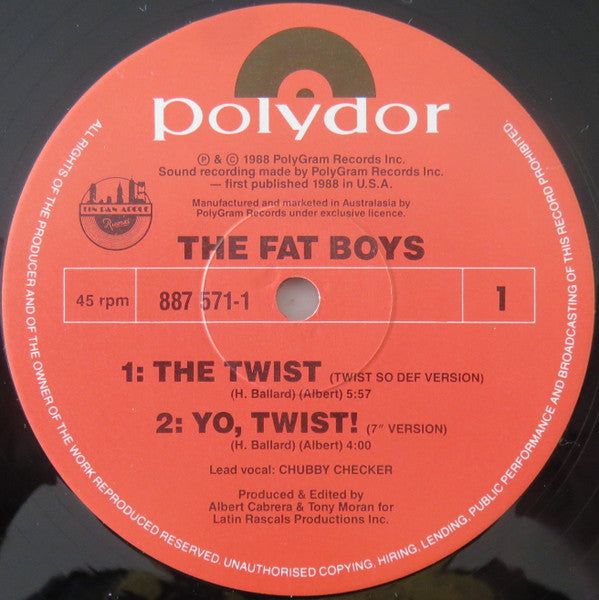 Fat Boys - The Twist 12" Vinyl Single (Used)