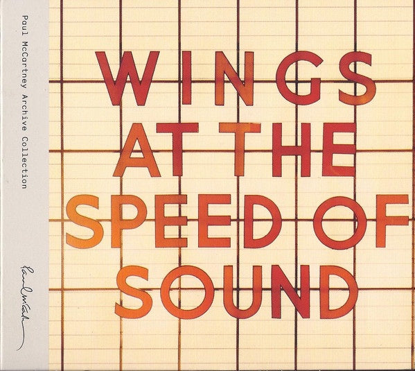 Wings – Wings At The Speed Of Sound Digipak 2CD