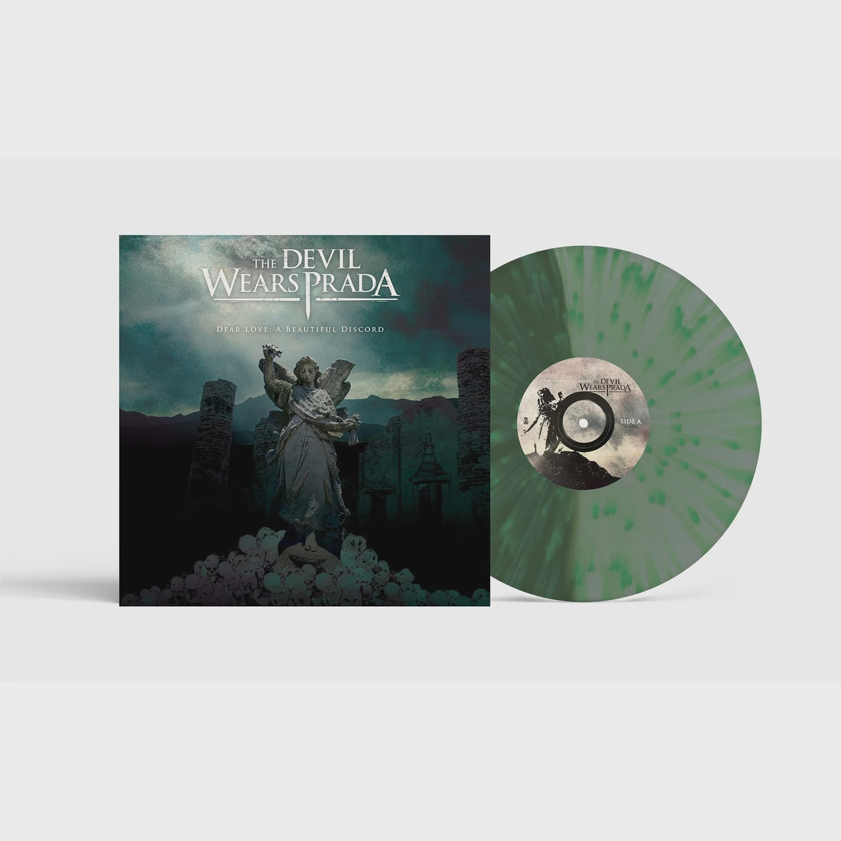 Devil Wears Prada - Dear Love A Beautiful Discord 20th Anniversary Green & Coke Bottle Clear Split with Green Splatter Vinyl LP