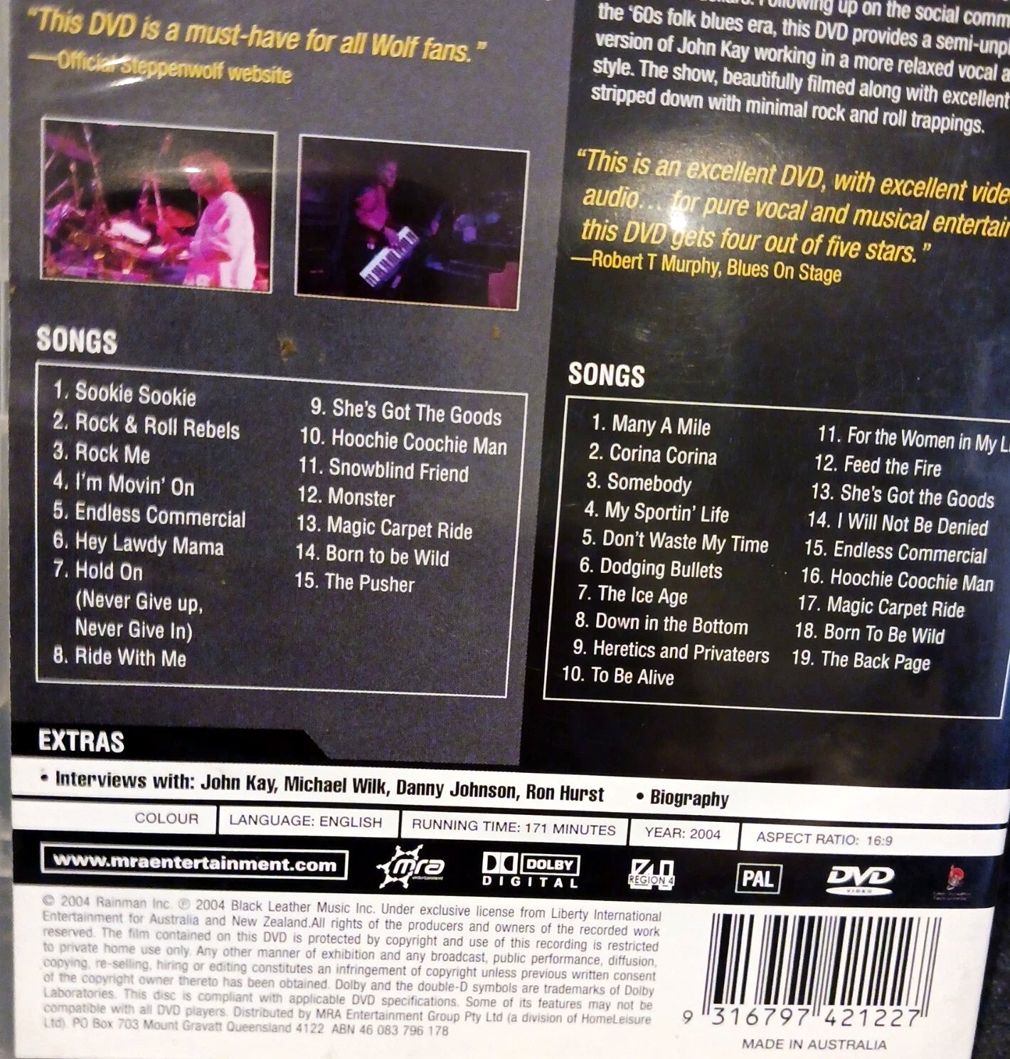 Steppenwolf – John Kay & Steppenwolf Live At Louisville: Live At The Renaissance Centre Ltd Ed 2DVD