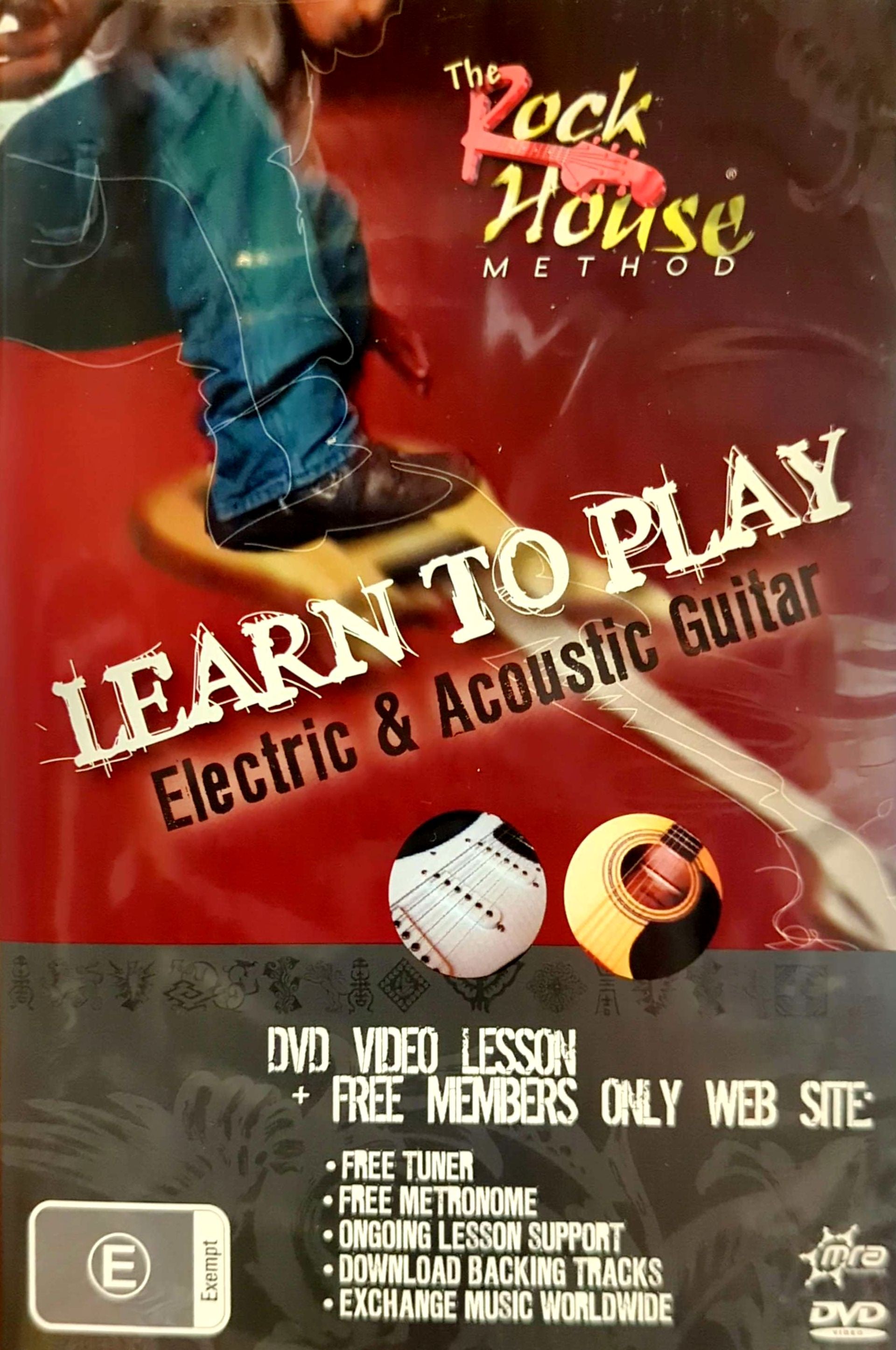 Learn To Play Electric & Acoustic Guitar: The Rock House Method DVD