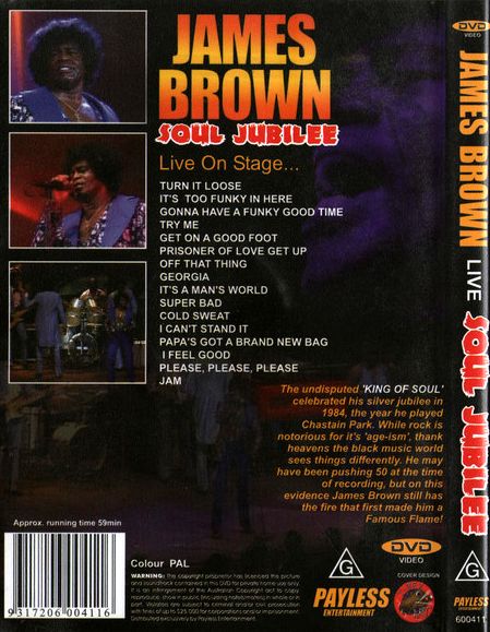 James Brown – Soul Jubilee: Live On Stage DVD