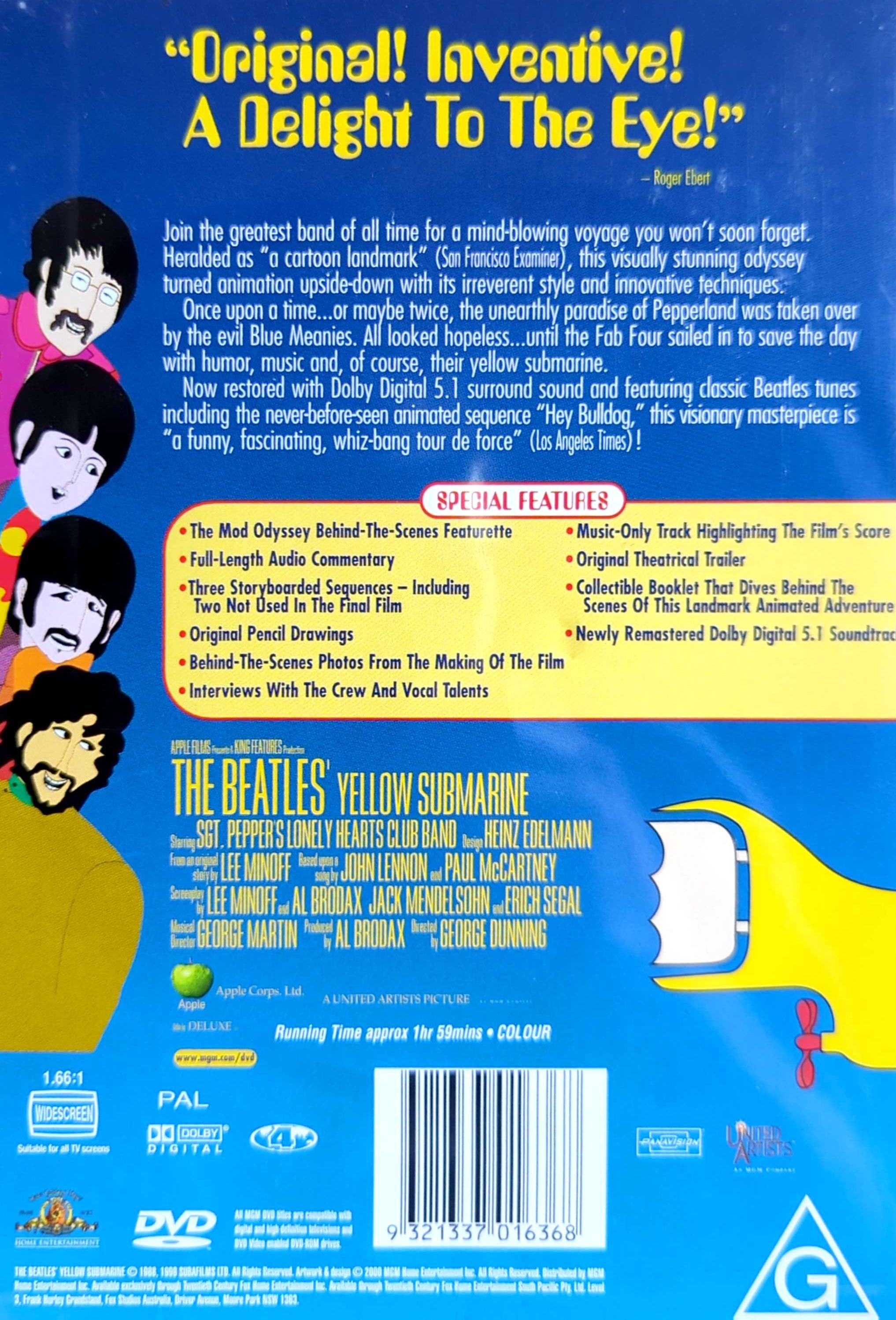 Beatles - Yellow Submarine (1968) DVD