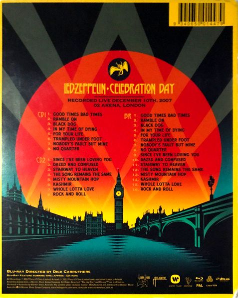 Led Zeppelin - Celebration Day 2CD + Blu-Ray DVD Boxset