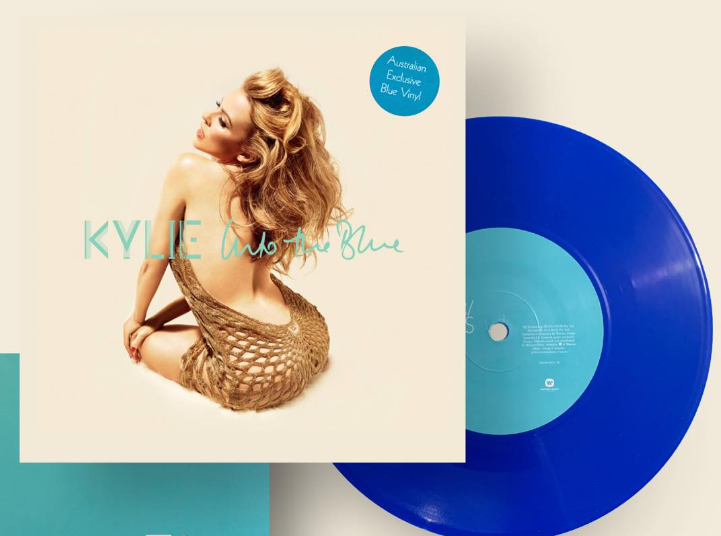 Kylie Minogue - Into The Blue Australian Exclusive Blue Coloured 7" Vinyl Single