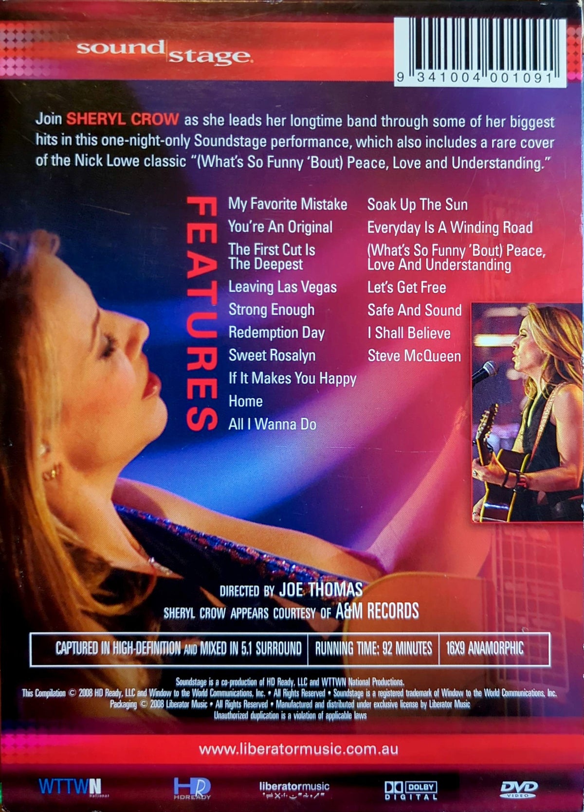 Sheryl Crow - Sound Stage: Sheryl Crow - Live DVD