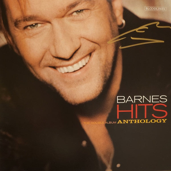 Jimmy Barnes – Barnes Hits The Double Album Anthology Red/Yellow Coloured Autographed Vinyl 2LP (Used)