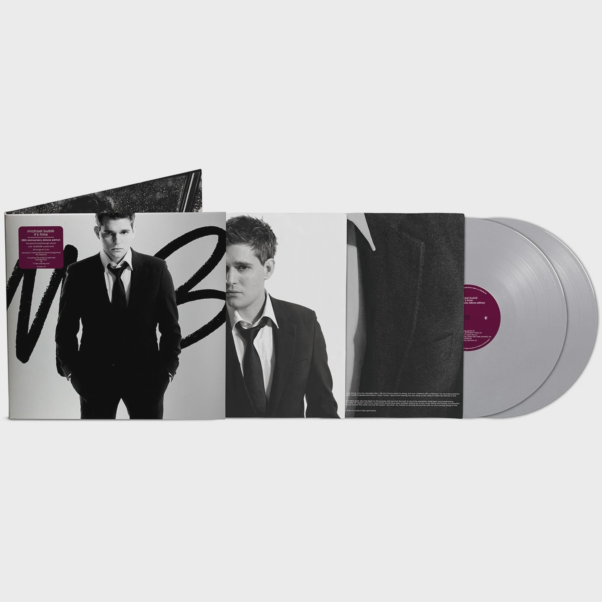 Michael Bublé - It's Time 20th Anniversary Deluxe Edition Silver Coloured Vinyl 2LP
