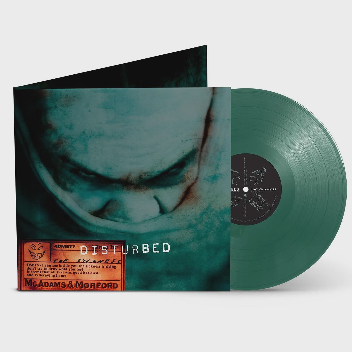 Disturbed - The Sickness 25th Anniversary Edition Green Coloured Vinyl LP