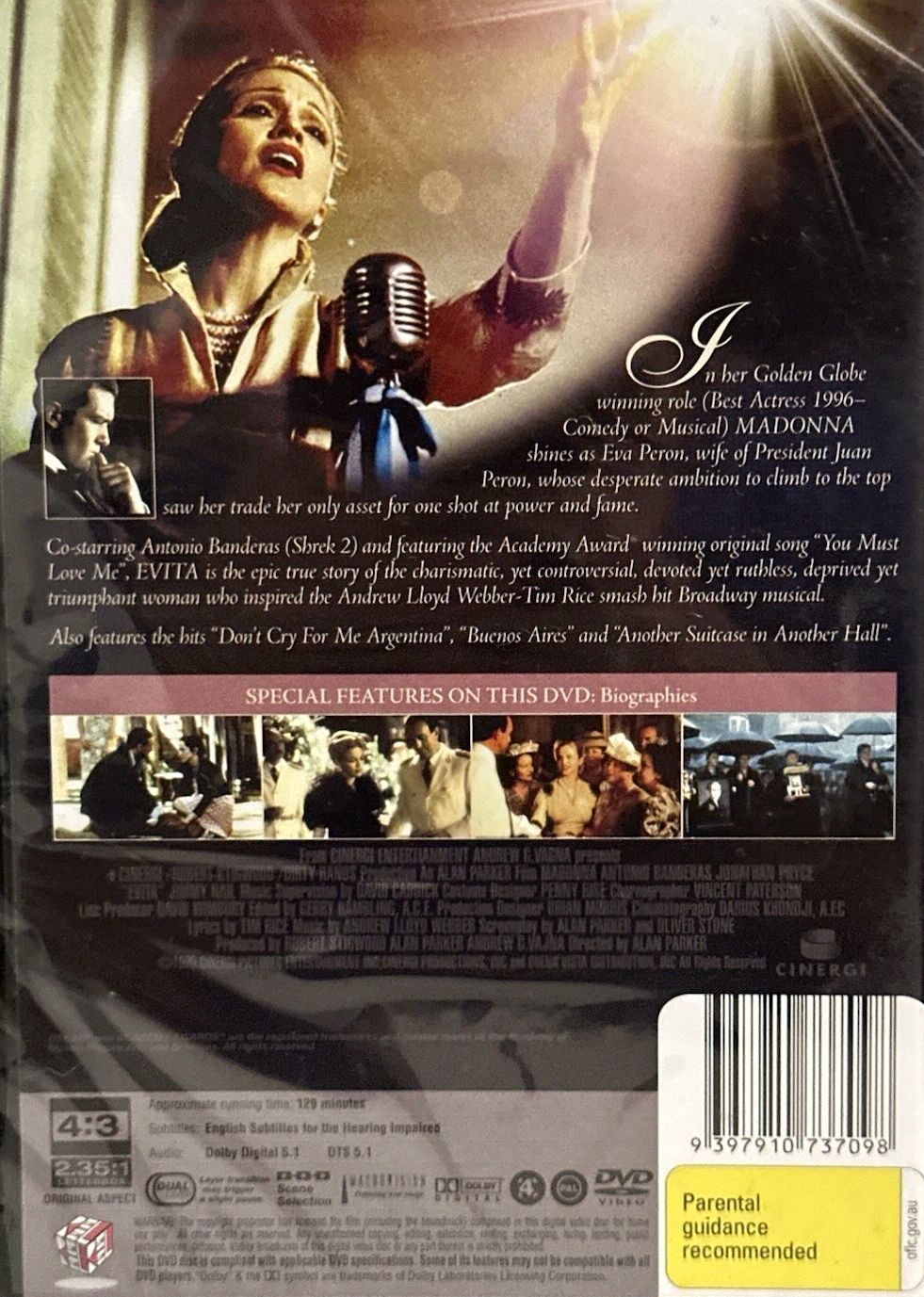 Madonna - Evita (1996) DVD