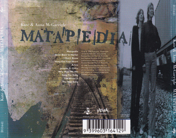 Kate & Anna Mcgarrigle - Matapedia CD