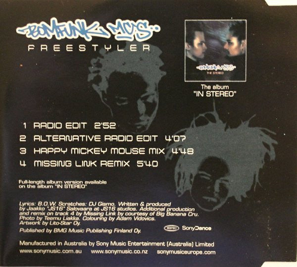 Bomfunk MC's - Freestyler 4 Track CD Single