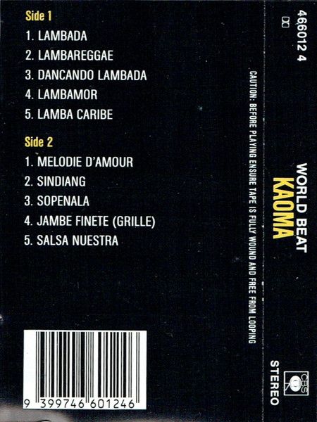 Kaoma – Worldbeat Cassette Tape