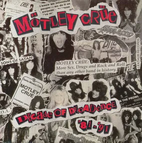 Motley Crue - Decade Of Decadence '81 - '91 (35th Anniversary) RSDBF2026 Black/White Marbled Coloured Vinyl 2LP