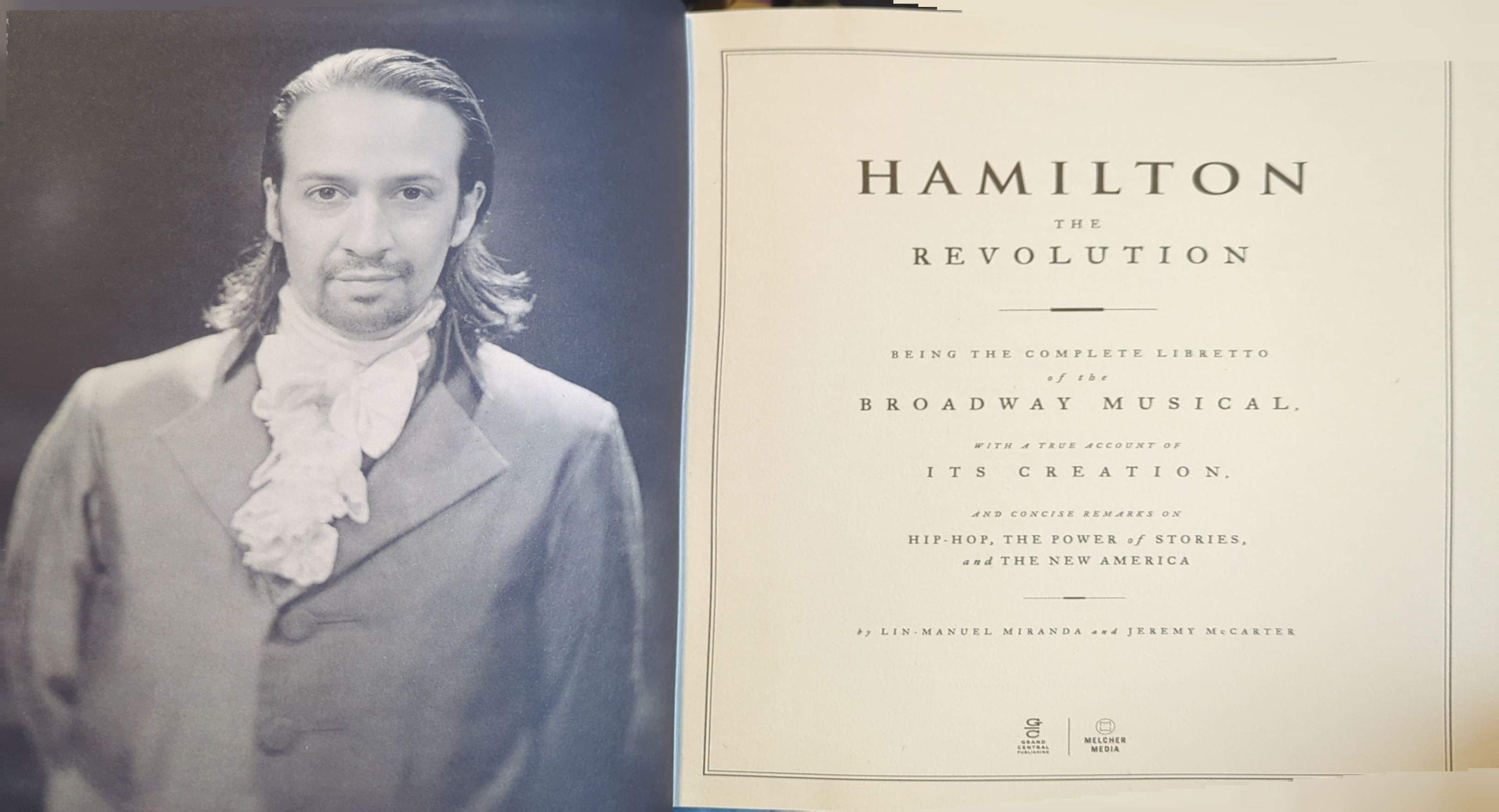 Hamilton - The Revolution Hardcover Book By Lin-Manuel Miranda & Jeremy McCarter (1st Ed) (Like New)