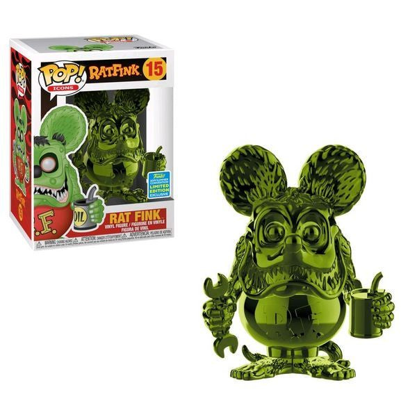 Rat Fink - Rat Fink Green Chrome SDCC 2019 US Exclusive Collectable Pop! Vinyl #15