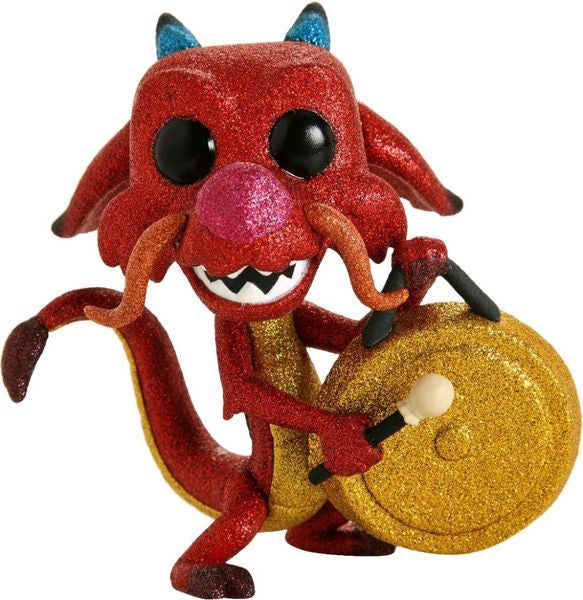 Mulan - Mushu With Gong Diamond Glitter US Exclusive Collectable Pop! Vinyl